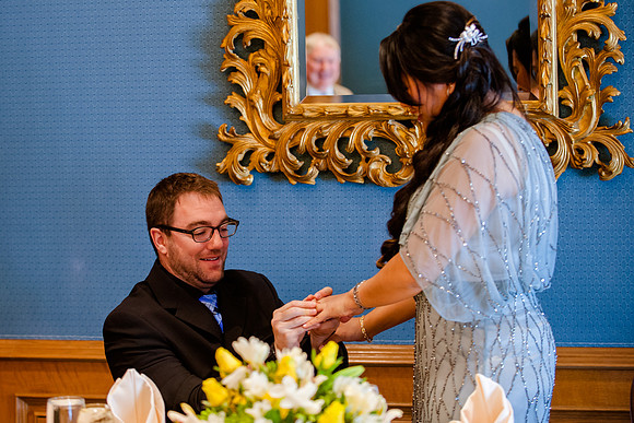 Wedding proposal at Grand America