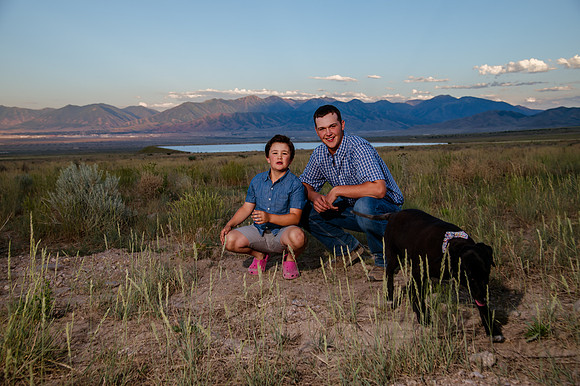Lund Family Photo Session: Capturing Memories in the West Utah Desert at Sunset
