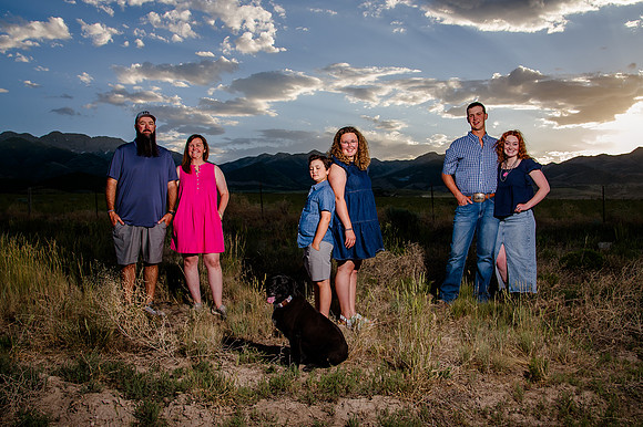 Lund Family Photo Session: Capturing Memories in the West Utah Desert at Sunset