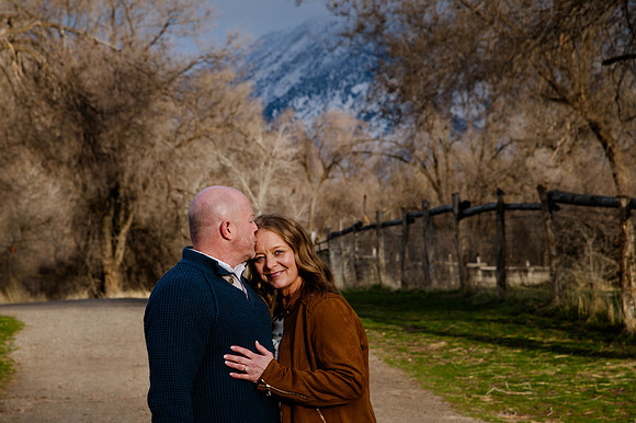 A Snowy Moment & First Kiss Revisited: Heather & Chad’s Engagement at Wheeler Farm