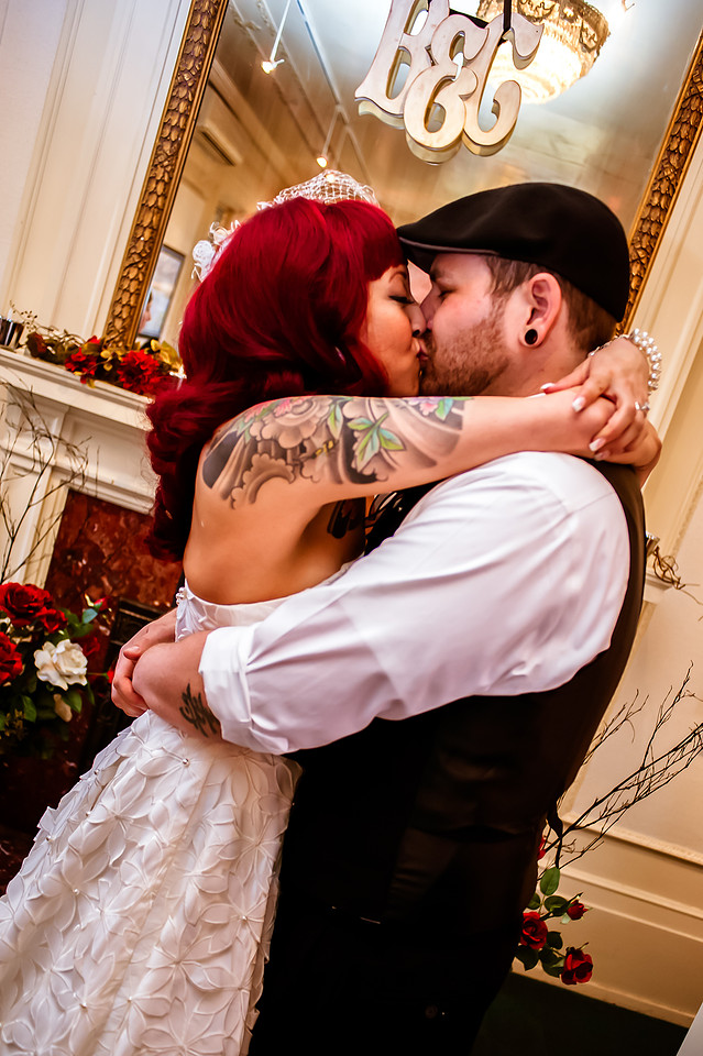 First married kiss