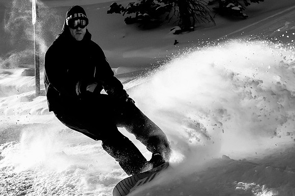 Black and White Powder Surf