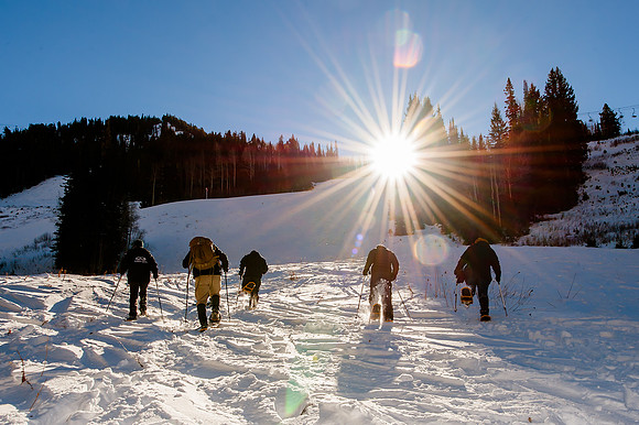 Snowshoeing with Wasatch Adaptive Sports, Snowbird
