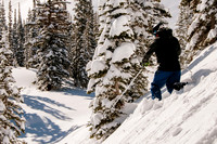 Skiing in the deep stuff at Snowbird-9022