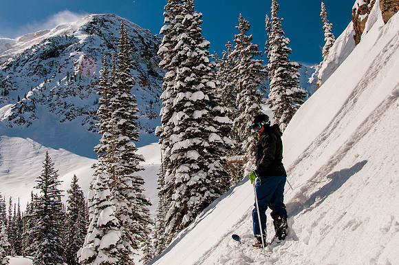 Skiing in the deep stuff at Snowbird-9014