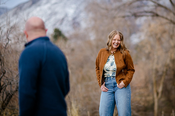 A Snowy Moment & First Kiss Revisited: Heather & Chad’s Engagement at Wheeler Farm