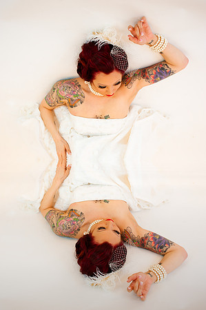 Tattooed bridal reflections-Ogden wedding photographer