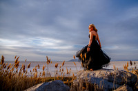Elegant Twilight: Kamryn Arko's Prom Photoshoot at Great Saltair