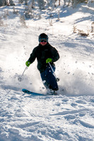 Skiing in the deep stuff at Snowbird-9088