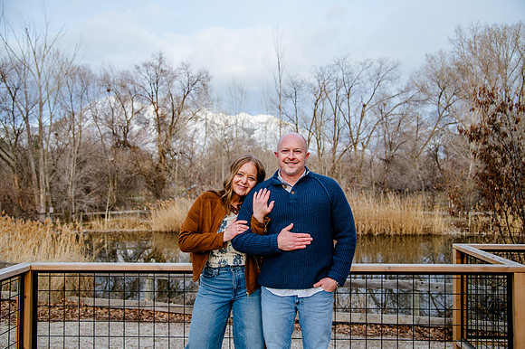 A Snowy Moment & First Kiss Revisited: Heather & Chad’s Engagement at Wheeler Farm