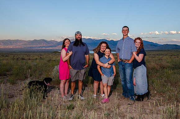 Lund Family Photo Session: Capturing Memories in the West Utah Desert at Sunset